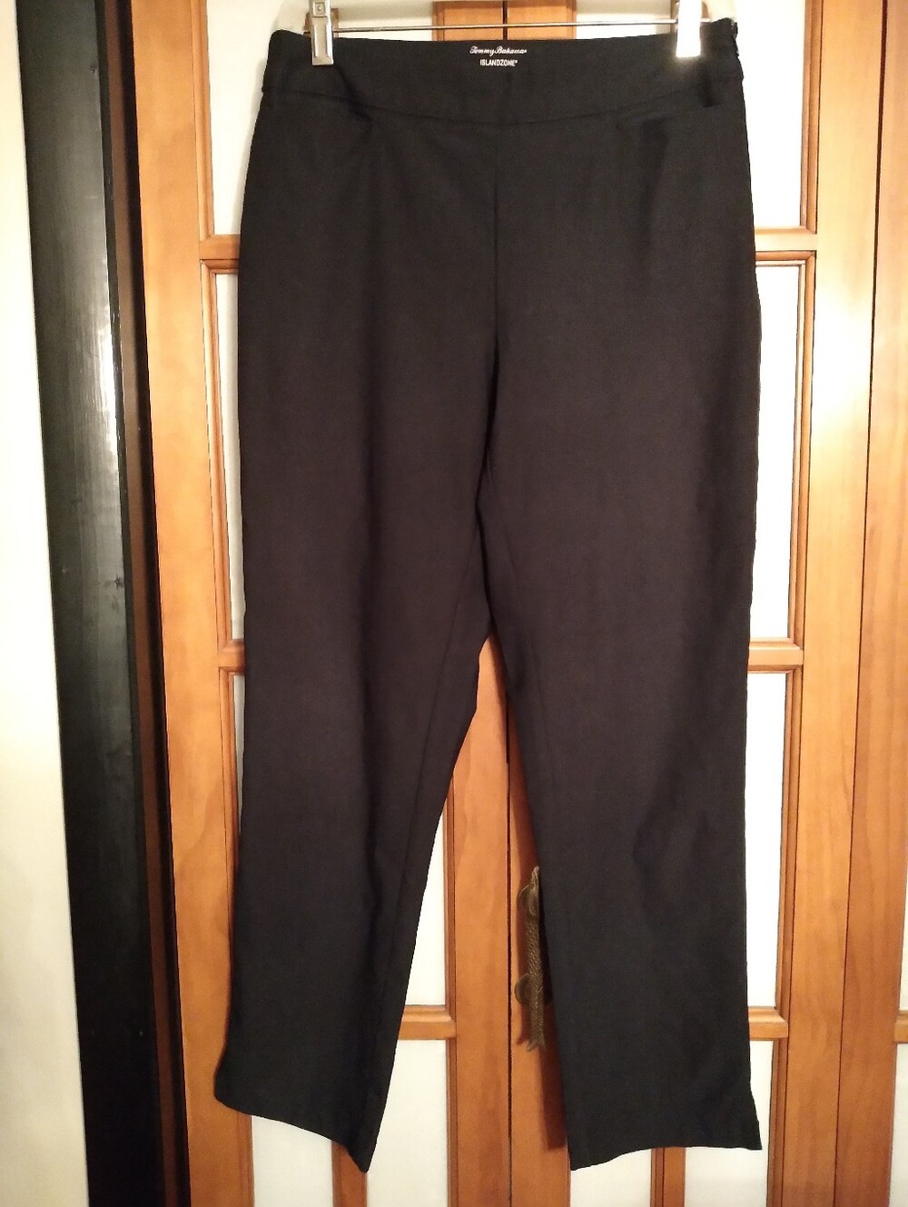 Women's Tommy Bahama Island Zone Black Ankle Capri Stretch Twill Pants Sz 6
